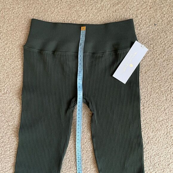 Spiritual Gangster Ribbed Leggings green M/L - Picture 4 of 5